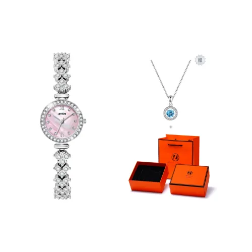 AIYISHI Кварцевый механизм Женские часы 22 мм Жемчужная раковина Цвет