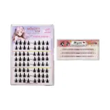 8 рядов верхних ресниц + 3 ряда нижних ресниц