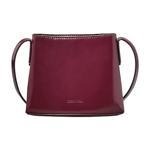Calvin Klein Полиуретан Сумка через плечо Маленькая Женская Бычья кровь