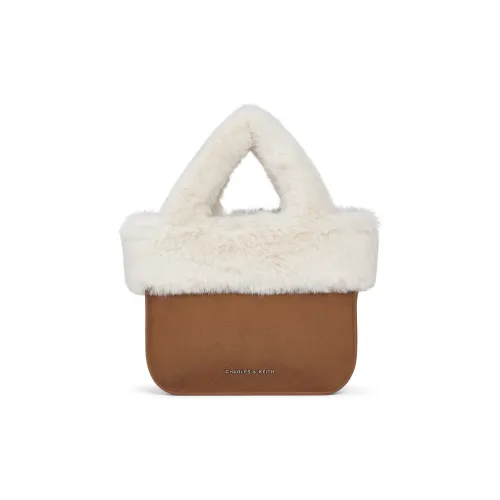 CHARLES KEITH ПУ (полиуретан) текстильная смесь фундуковая сумка Тоут одно плечо обычная женская коричневый бежевый розовый