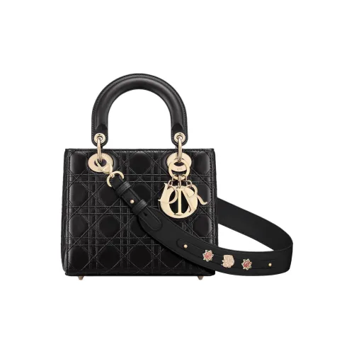 DIOR Lady Dior My ABCDior Овчина Сумка Lady Dior Сумка через плечо Сумка Маленькая Женская Черная