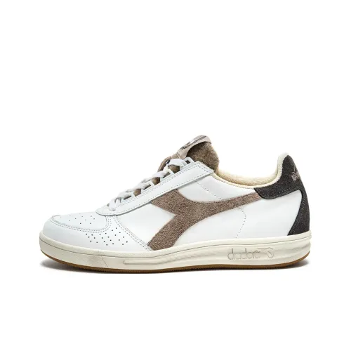 Diadora Heritage Slip-resistant Abrasion-resistant Low Top Casual Shoes Men's White Diadora Heritage Противоскользящие Устойчивые к истиранию Низкие Топ Повседневная Обувь Мужская Белая