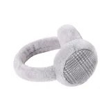 Флисовая подкладка, складной, клетчатый, серый