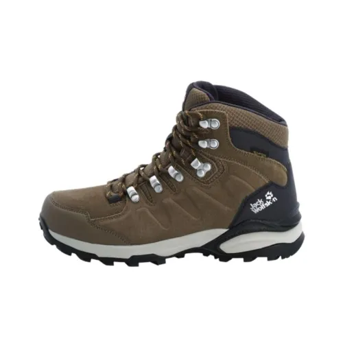 JACK WOLFSKIN Альпинистские и туристические ботинки MID Топ Коричнево-черный Женские