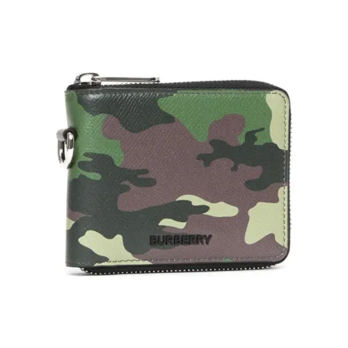 Burberry Кожа Кошелек Держатель для карт Мужской Камуфляж