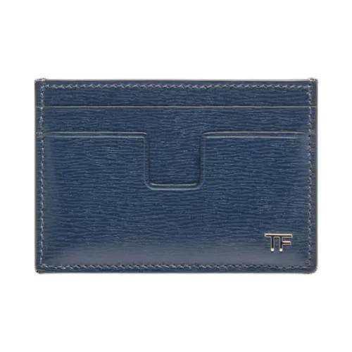 TOM FORD Men's Blue Calfskin Card Holder