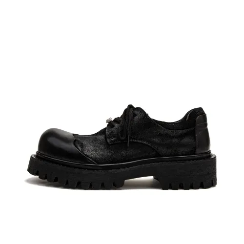 1997K Chunky Derby Кожаные туфли Casual Мужские Черные