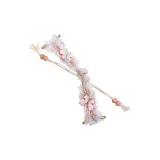 Плюшевая ткань, вязаный свитер, шнур [Розовый, бабочка]