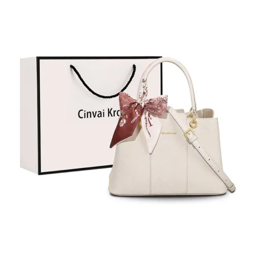 CinvaiKrose Сумка через плечо из коровьей кожи с синтетической кожей сумка для мамы среднего размера женская экрю синий