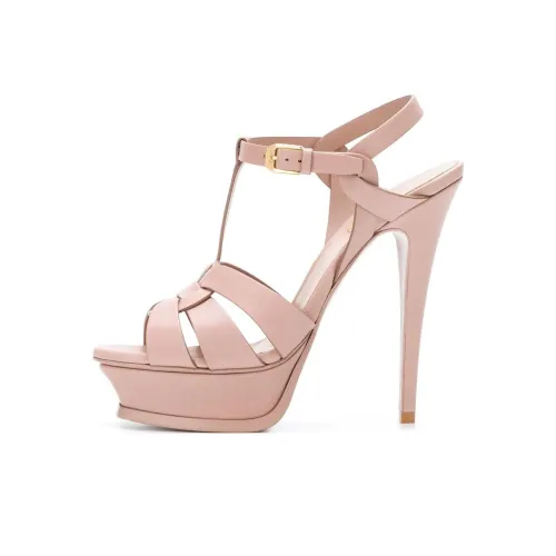 SAINT LAURENT TRIBUTE One Ремешок Сандалии Женские Розовые