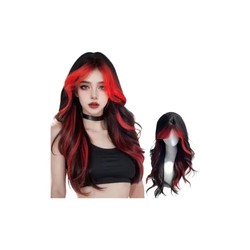 YOUXI Анкора Красный CENTER Часть Женская Перука