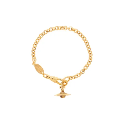 Vivienne Westwood Brass Crystal Bracelets Women's Gold Вивьен Вествуд Латунь Кристалл Браслеты Женские Золото