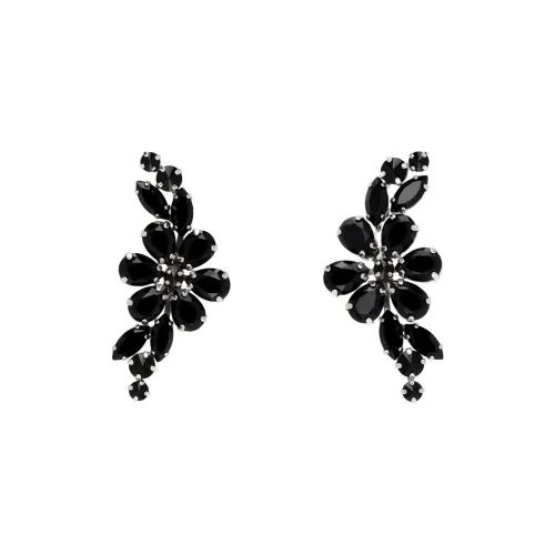 SIMONE ROCHA Латунь Стекло Серьги Женские Черный