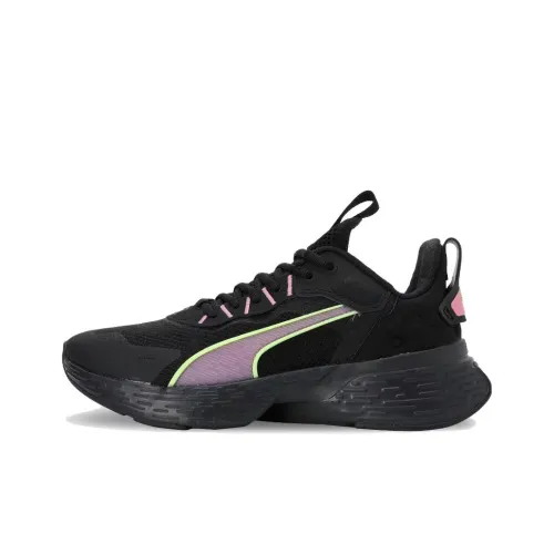 PUMA Softride Sway Slip-resistant Abrasion-resistant Low Top Casual Running Shoes Women's Black PUMA Softride Sway Slip-resistant Abrasion-resistant Низкий Топ Повседневные Беговые Кроссовки Женские Черные