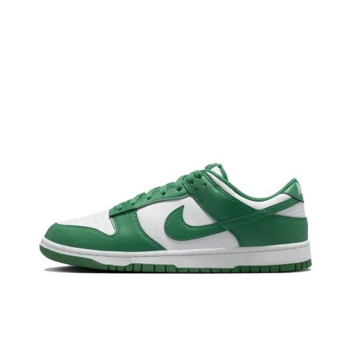 Nike Dunk Slip-on Устойчивый к истиранию Низкий Топ Скейтбординг Мужской Белый Зеленый