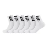 M43512-2B White Shin-Length Socks 6 Pack  
M43512-2B Белые Носки до середины голени, упаковка из 6 штук