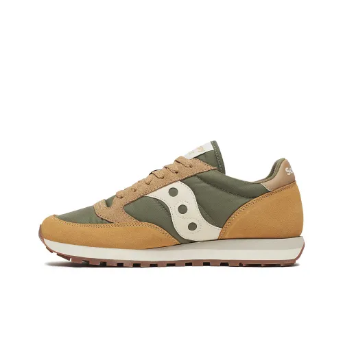 Saucony Jazz Original Slip-Resistant Abrasion-Resistant Low Top Casual Running Shoes Unisex Tan