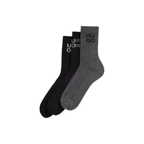Hugo Boss 3 пачки черных + серых + черных мужских носков