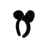 Ободок с ушками кролика, черный