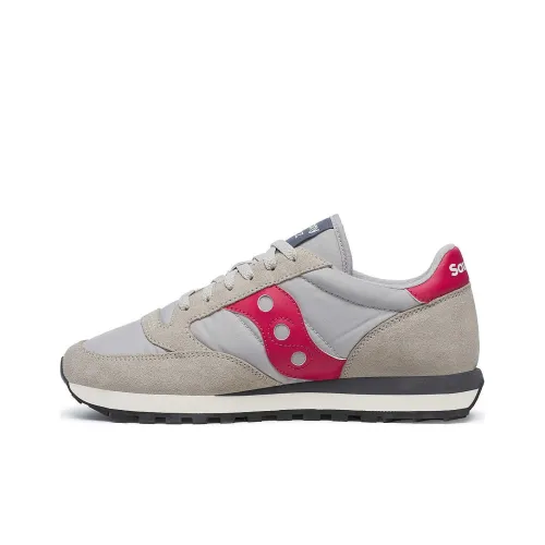 Saucony Jazz Original Slip-Resistant Abrasion-Resistant Low Top Casual Shoes Unisex Gray Brown Red Сaucony Jazz Original Противоскользящий Устойчивый к Износу Низкий Топ Повседневная Обувь Унисекс Серый Коричневый Красный