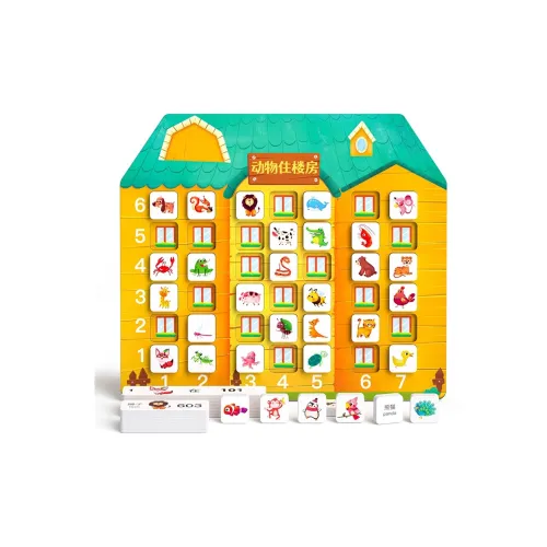 Teacher Lin Числа Совпадения Животные Дома Логика Мышление Тренировки Инструмент Развивающие Игрушки
