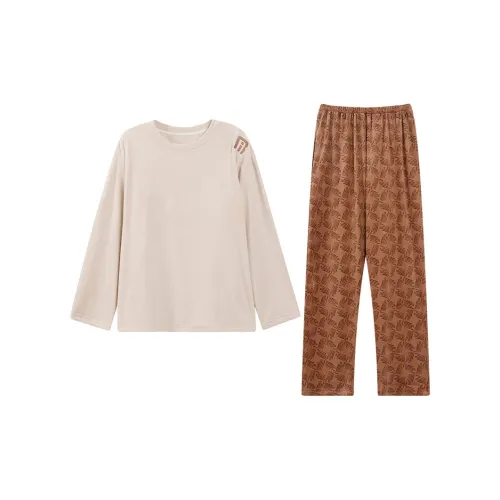 William Pajama Комплект Женский Абрикос