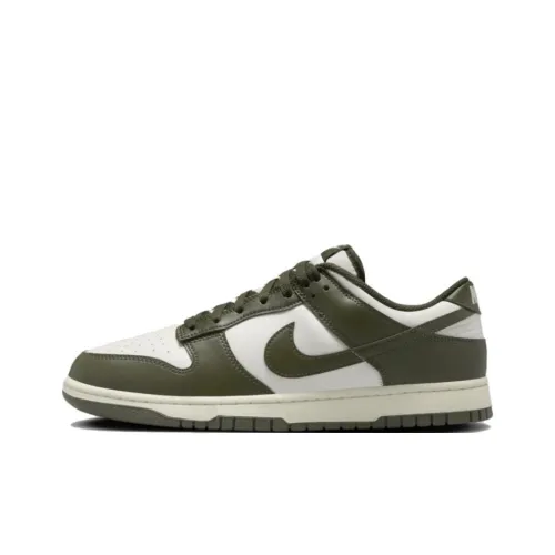 Nike Dunk Slip-on Устойчивый к истиранию Низкий Топ Скейтборд Кроссовки Унисекс Армейский зеленый