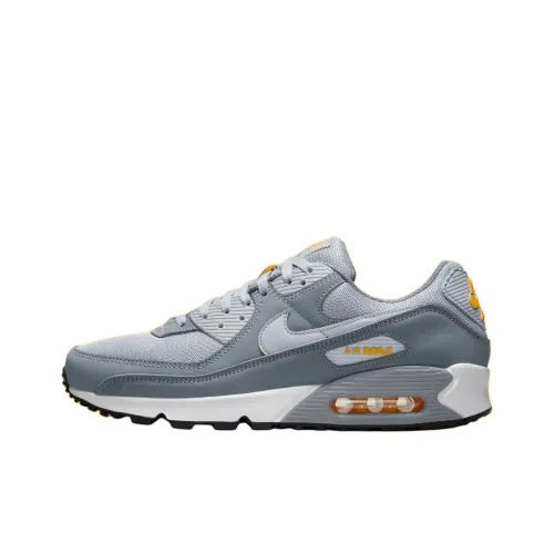Nike Air Max 90 Low Топ Беговые кроссовки Унисекс Серый