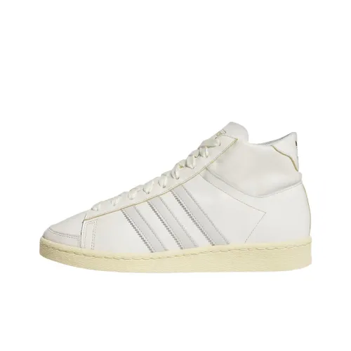 Adidas Originals Slip-on Resistant к царапинам Высокий топ Скейтборд Кроссовки Унисекс Белый Серый