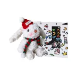 Рождественский брелок с кроликом с пышными ушами + сумка для покупок