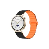 Чёрный & Оранжевый/2 Магнитный Силиконовый