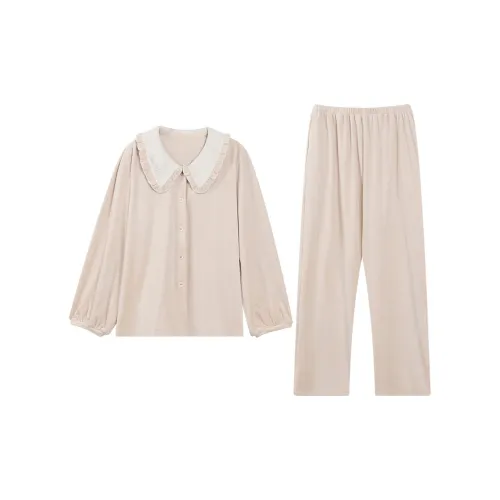 William Pajama Комплект Женский Абрикос