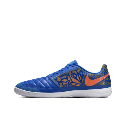 Nike Lunar Gato IC IN противоскользящие устойчивые к истиранию футбольные бутсы унисекс синие