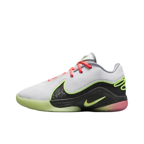 Nike LeBron 22 Детские баскетбольные кроссовки Low Топ Белый Черный Зеленый Kids