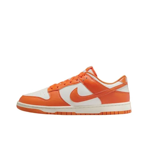 Nike Dunk Скейтборд Кроссовки Низкие Белые Оранжевые Мужские