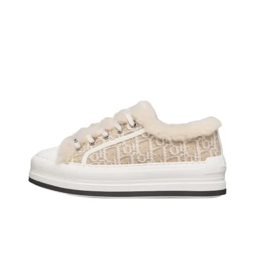 DIOR Walk'n'Dior Low Топ Скейтборд Кроссовки Женские Бежевые