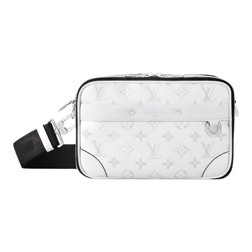 LOUIS VUITTON ALPHA Кожа Сумка через плечо Мужская Белая