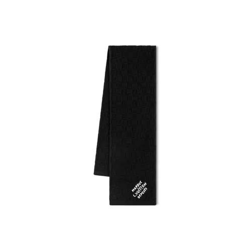 LOUIS VUITTON Шарфы из овечьей шерсти вязаные Унисекс Черный