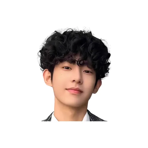 GLUNA Мужской Короткий BOB Перука Набор Стильный Винтаж Плакалка Темный чайный