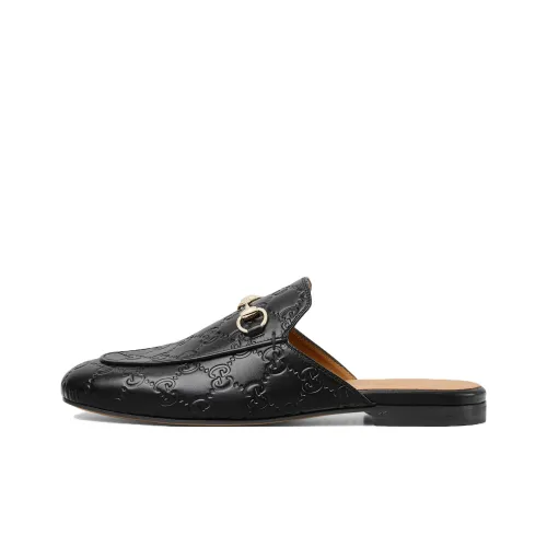 GUCCI Princetown Домашние тапочки Женские Черные