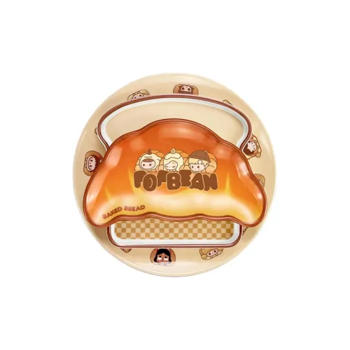 POP MART Коллаборация Edición Милый С рельефом Baking Puffy Collection Dinner Пластина Набор Trend Based Products