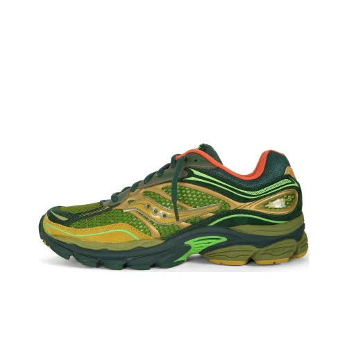 Starcow x Saucony Pro Grid Omni ALL IN 9 Противоскользящие устойчивые к истиранию низкий топ беговые кроссовки Унисекс Зеленый