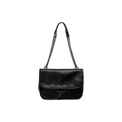 HAWA ПУ (полиуретан) Сумка через плечо Средняя Женская Черная