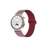 Дымчатый Фиолетовый & Вино Красный/2 Магнитный Силикон