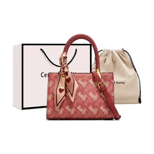 CentarlKatty ПУ (полиуретан) Одно плечо Сумка Женская Carriage Красная