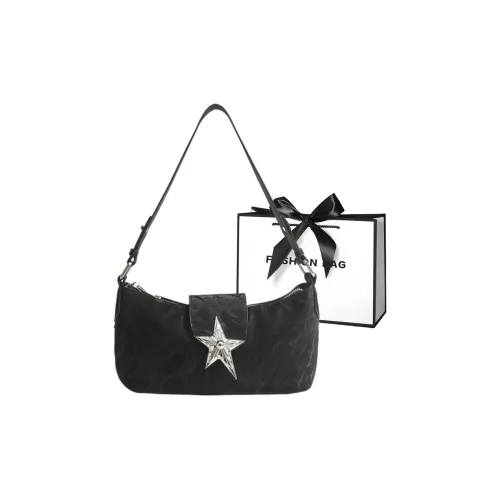 LETOO ПУ (полиуретан) Wasted Звезда Сумка через плечо Стандартная Женская Черный хаки