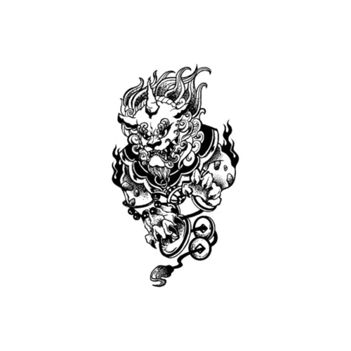 ZAIBIAN Классический OF Горы и моря Китайское благоприятное животное Натуральный Botanical Традиционный Постоянный Татуировка Стикер