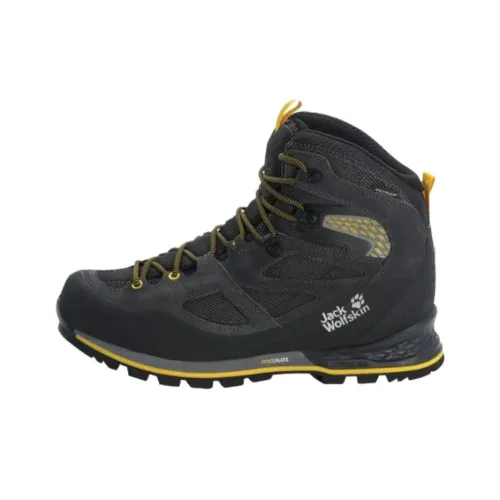 JACK WOLFSKIN Альпинистские и туристические ботинки MID Топ Черный мужской