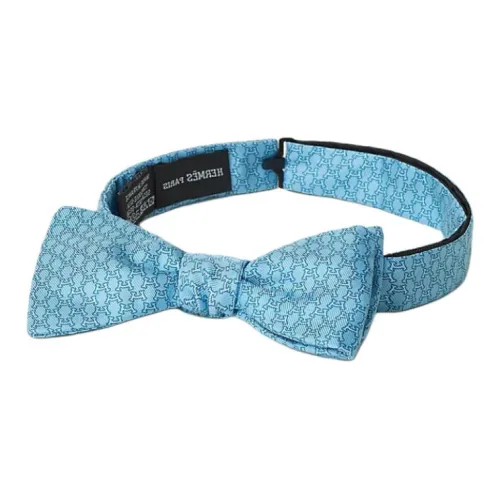 HERMES Тутовый шелк Галстуки Унисекс Бирюзовый Синий
