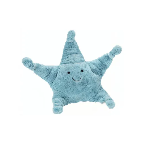 JELLYCAT Ocean Series Животные Морская звезда Skye Небесно-голубой Куклы Плюшевая кукла 34 см Высокая